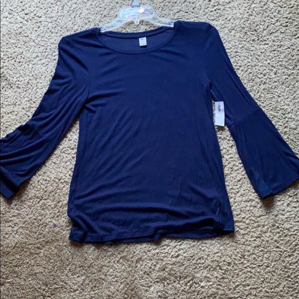 cute navy blue half sleeve shirt